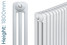 MS-MSWW-B-3-1800-TH - MHS Multisec 3 Column Vertical Radiator H1800mm x W530mm White MS-MSWW-B-3-1800-TH - MHS Multisec 3 Column Vertical Radiator H1800mm x W530mm White